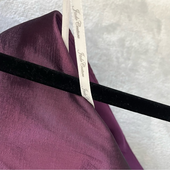 JADE COUTURE SZ 14 Dress Purple Knee Length Formal MOB, - Picture 16 of 16